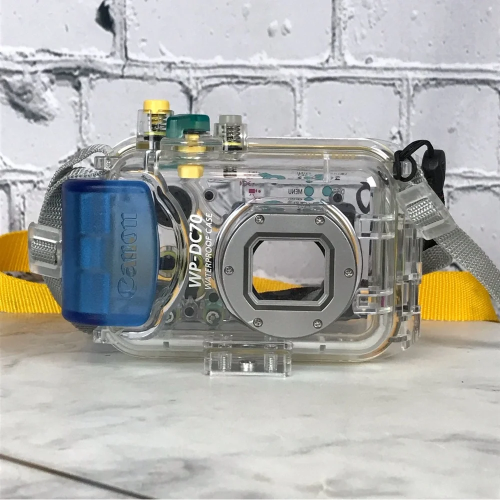 Canon WP-DC70 Waterproof Case 40M/130ft. See Through Underwater Camera Protector